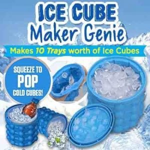 The Original ICE GENIE Ice Cube Maker! Space Saving Ice Cube Maker, Holds up to 120 Ice Cubes