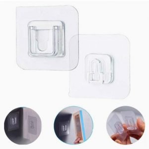 Pack of 10 Pair Double Sided Adhesive Powerful Wall Hooks