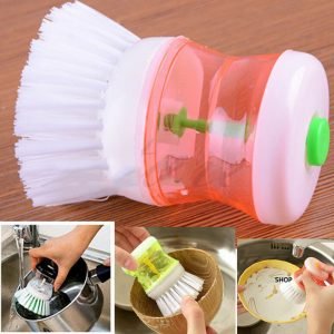 (One Euro Deal) Washing Brush With Liquid Soap Dispenser